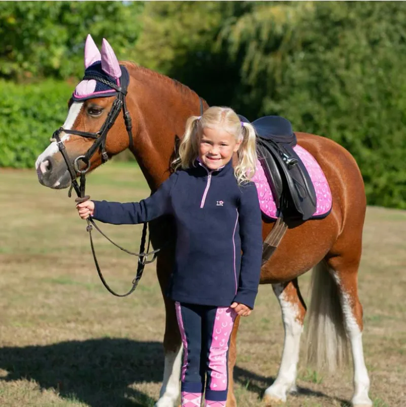 Pony Fantasy Sweatshirt by Little Rider - Navy/Pink-1